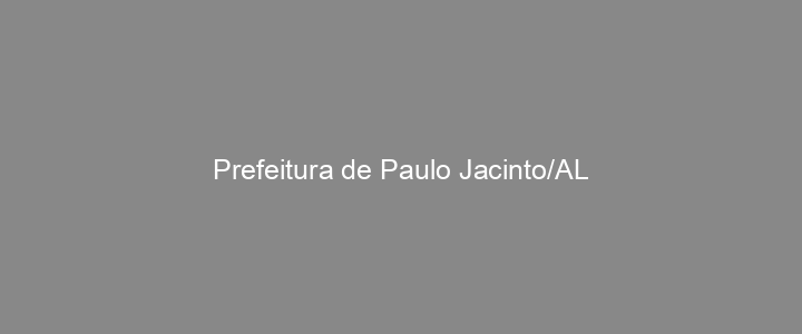 Provas Anteriores Prefeitura de Paulo Jacinto/AL